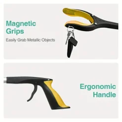 Soptunnor-Skräpplockare, KY-Tech 81 cm skräpplockare för vuxna, hopfällbar gripare med magnet, hjälpmedel för funktionshindrade