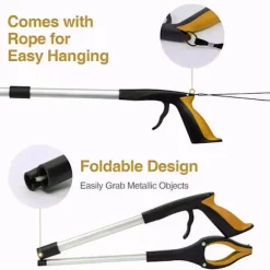 Soptunnor-Skräpplockare, KY-Tech 81 cm skräpplockare för vuxna, hopfällbar gripare med magnet, hjälpmedel för funktionshindrade