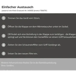 Torktumlare-Skumfilter Kompatibla med Värmepumpstorktumlare, Set om 2, Återanvändbara, Kompatibla med T8861WP och T8964WP