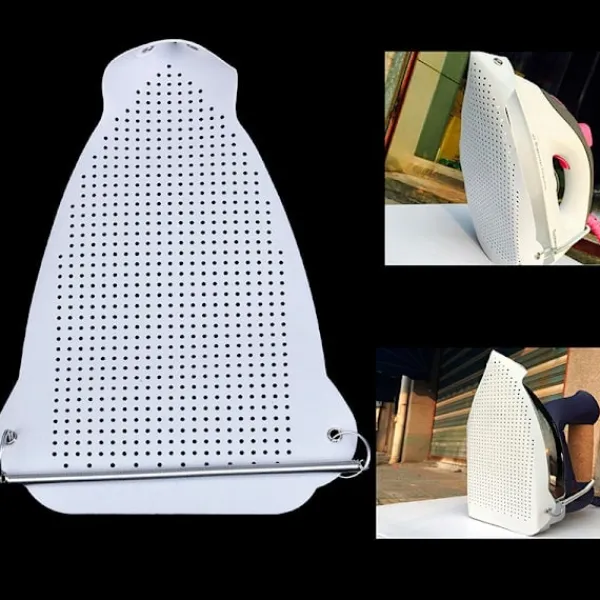 Strykjärn-Skydd för strykskosula skyddar ditt strykjärn länge, vit, en storlek