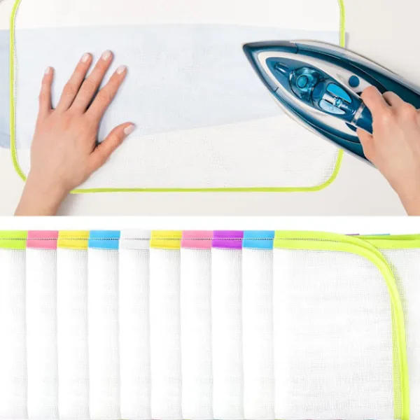 Strykjärn-Skyddande strykjärnsskyddsnätduk Skyddande strykjärnsskydd Pressdukdyna för enkelt strykskydd (10 st)