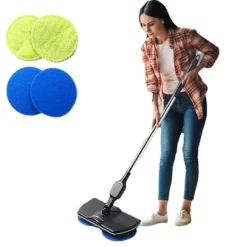 DMstore Städmoppar-Sladdlös Elektrisk Mopp - Kraftfull Golvrengörare för Trä- och Kakelgolv