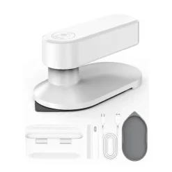 Strykjärn-Sladdlös Resestrykjärn för Kläder, Mini Strykjärn (Ingen Ånga), 0,3 kg Lätt Bärbar Strykjärn, med S