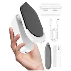 Strykjärn-Sladdlös Resestrykjärn för Kläder, Mini Strykjärn (Ingen Ånga), 0,3 kg Lätt Bärbar Strykjärn, med S