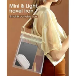 Strykjärn-Sladdlös Resestrykjärn för Kläder, Mini Strykjärn (Ingen Ånga), 0,3 kg Lätt Bärbar Strykjärn, med S