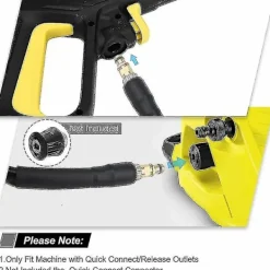 DAO Högtryckstvättar-Slang för Kärcher K2 K3 K4 K5 K6 K7 Högtryckstvätt - 10m - Snabbkopplingsslang med Mässingsspetsar db