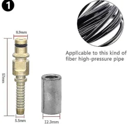 FMYSJ Högtryckstvättar-Slangpluggsanslutning med hylsa för Kärcher K högtryckstvätt rörspetskontakt [PB] (FMY) 1