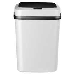 LBSS Soptunnor-Smarts Sensor papperskorg med lock Stor kapacitet Slitstark papperskorg för badrum Toalett