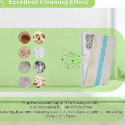 Städmaskiner-Smidig rengöringsmaskin Effektiv liten golvsopmaskin Rengöringsverktyg ABS-textur Lämplig för arbetande individer Vit