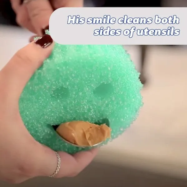 Svampar & Dukar-Smiley Magic Rengöringsdukar Smiley Svampdukar Honungskaka Svamp Hushåll Kök Rengöring Diskning Bomull