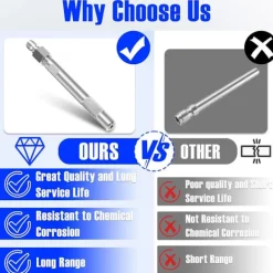 unbranded Högtryckstvättar-Snabbkopplande Munstycke Högtryckstvätt Tillbehör Rostfritt Stål Textur