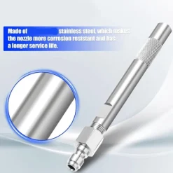 unbranded Högtryckstvättar-Snabbkopplande Munstycke Högtryckstvätt Tillbehör Rostfritt Stål Textur