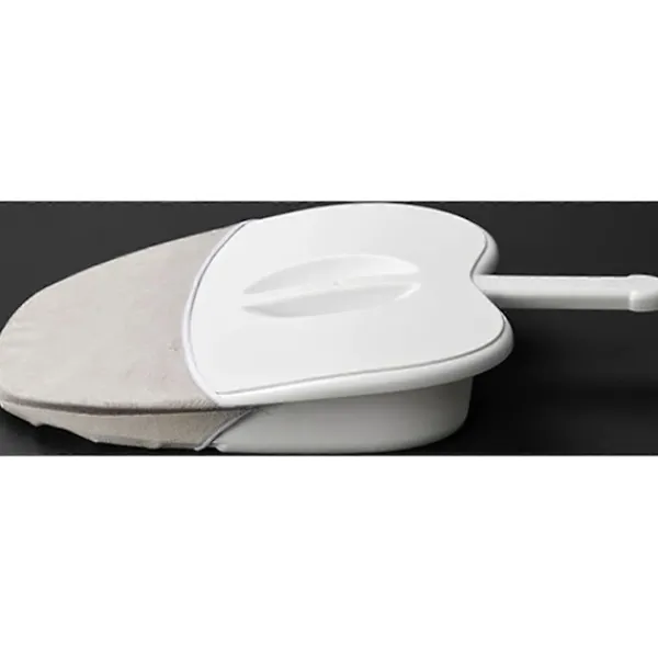 Strykjärn-Sängpanna Vuxen Toffelsängpanna Med Lock Performance Health För Personligt Hemmabruk Och Sjukvård, vit