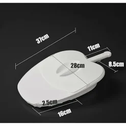 Strykjärn-Sängpanna Vuxen Toffelsängpanna Med Lock Performance Health För Personligt Hemmabruk Och Sjukvård, vit