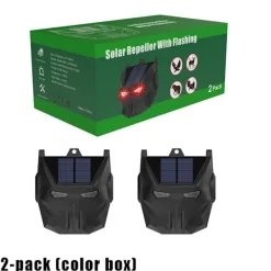 INF Skadedjur & Insekter-Solcellsdriven Blinkande Djuravskräckare (2-Pack) - Håll Skadedjur Borta med Solenergi