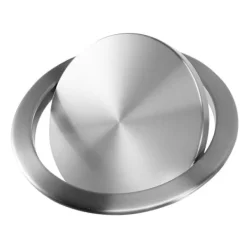 DMstore Soptunnor-Sopbehållare med rostfritt stål lock, inbyggt, balanserat, svängbart lock