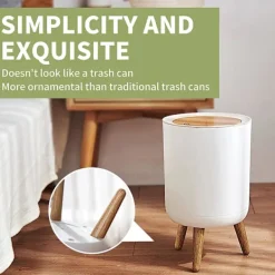 YIXI Soptunnor-Sopkorg med trycklock, hundsäker sopkorg