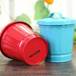 DMstore Soptunnor-Sopsäck för skrivbord med lock, hinkform, läckagesäker, stor öppning, soptunna BY One Size