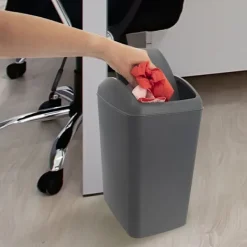 Orion Soptunnor-Soptunna 10L mörkgrå med tippbart lock