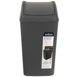 Orion Soptunnor-Soptunna 5L, mörkgrå plast, svängbart lock