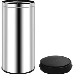 vidaXL Soptunnor-Soptunna med automatisk sensor 80 L rostfritt stål