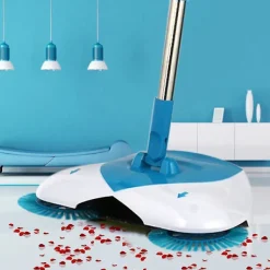 Städmaskiner-Spin Hand Push Broom Justerbar Sopa Utrustning Hem