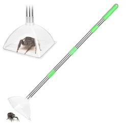 Skadedjur & Insekter-Spindel- och insektsfångare - 81 cm justerbar långskaftad spindelfångare och frigörare, kontaktlös fångst av insekter