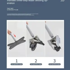 Städmoppar-Spinnmopp Tvätta Flat Mopp GRÖN