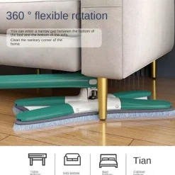 Städmoppar-Spinnmopp Tvätta Flat Mopp GRÖN