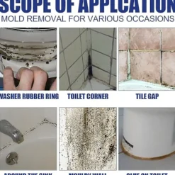 Rengöringsmedel-Spray för mögeltvätt, Spray för mögelborttagning, Avkalkningsspray för badrum, Lämplig för väggar, kakel, golv, diskhoar, badkar och toaletter[D] | Fyndiq