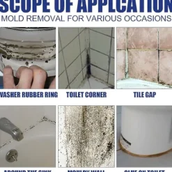 Rengöringsmedel-Spray för mögeltvätt, Spray för mögelborttagning, Avkalkningsspray för badrum, Lämplig för väggar, kakel, golv, diskhoar, badkar och toaletter[D] | Fyndiq