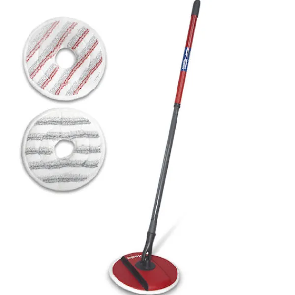 ATELA Städmoppar-2st anpassning Vileda microlida mopp ersättningsduk mikrofiber roterande stick typ mopphuvud tillbehör