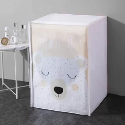 Tvättmaskiner-Söt björnkläder torktumlare lock, vattentät tvättmaskin lock,