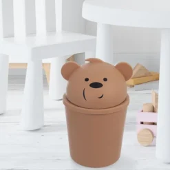 B2X Soptunnor-Söt björnsoptunna med avtagbart lock för barnrummet