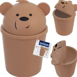 B2X Soptunnor-Söt björnsoptunna med avtagbart lock för barnrummet