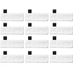 ATELA Städmoppar-12st för Karcher Moppduk Sc2 Sc3 Sc4 Sc5 Ångmopp rengöringsdyna