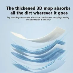 NICEGOU Städmoppar-st Gray 42*14cm Mikrofiber Plattmopp Ersättningsduk, Vattenspraymopp Ersättningsduk
