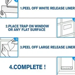 Skadedjur & Insekter-30st insektsfällor Klibbiga fällor Dubbelsidiga självhäftande klistermärken Vattentäta gula flugfångare Vita bladlöss för trädgårdsväxter Blomfrukt