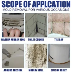 Rengöringsmedel-1-3st Jue-Fish Mögelspray 60ml Mögelrengöringsspray Ta Bort Mögel 3st 3pcs