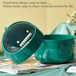 Soptunnor-Söt liten dinosaurieformad mini-soptunna för skrivbordet