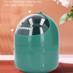 Soptunnor-Söt liten dinosaurieformad mini-soptunna för skrivbordet