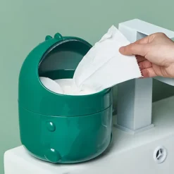 Soptunnor-Söt liten dinosaurieformad mini-soptunna för skrivbordet