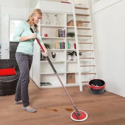 KOOLYou Städmoppar-3st mopppåfyllning för Vileda Spin And Clean Mopp, Byte av spinnmopphuvud, tvättbart återanvändbart mikrofibermopphuvud