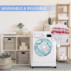 KOOLYou Städmoppar-3st mopppåfyllning för Vileda Spin And Clean Mopp, Byte av spinnmopphuvud, tvättbart återanvändbart mikrofibermopphuvud