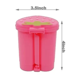 Galaxy Soptunnor-Söt Rosa Jordgubbe Mini Papperskorg med Lock för Skrivbord