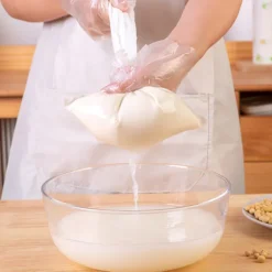 BLE Tvättillbehör-2st Återanvändbara nötmjölkspåsar Silar Nylon L