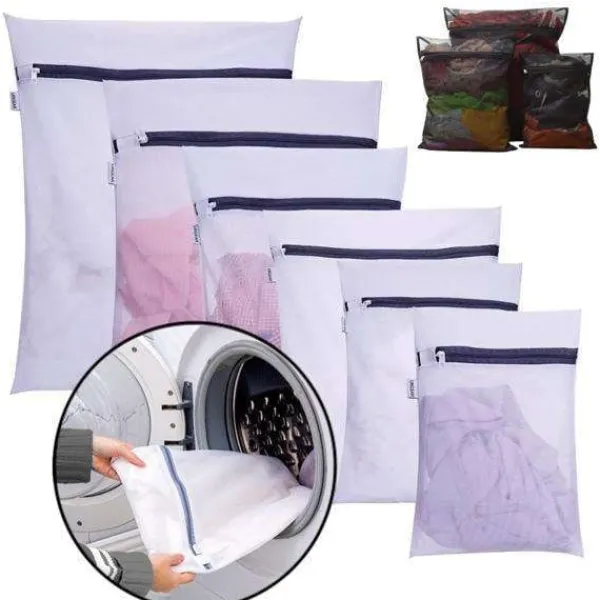 Otego Tvättillbehör-5st Tvättpåsar i Två Storlekar - Organisera och Skydda