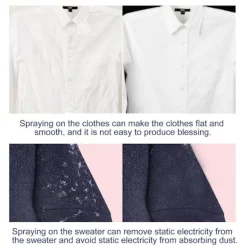 FMYSJ Rengöringsmedel-Statisk Spray för Kläder, Statisk Spray, Statisk Eliminator Spray, Statisk Bortskaffare för Kläder, Statisk Skyddsspray för Kläder, 100ml (FMY)
