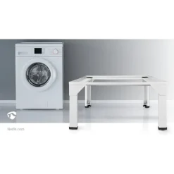 Pricenet Tvättmaskiner-Stativ för Tvättmaskin och Torktumlare | 150 kg | Vit