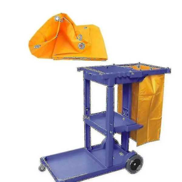 Städmaskiner-Städvagn Städverktyg Vattentät Vagn Förvaringsväska 40x28x69cm Gul
